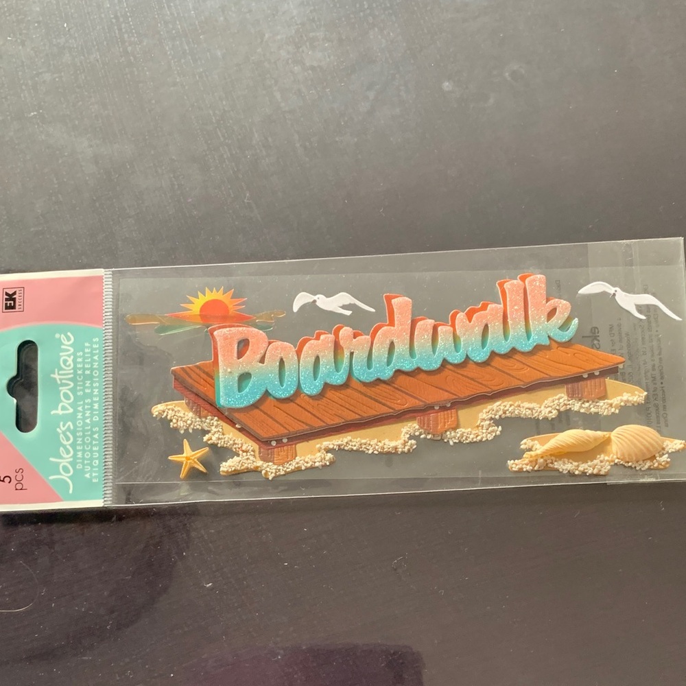 Boardwalk Stickers - Blue and Orange